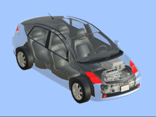 普銳斯混合動力仿真軟件(圖1) 普銳斯混合動力仿真軟件